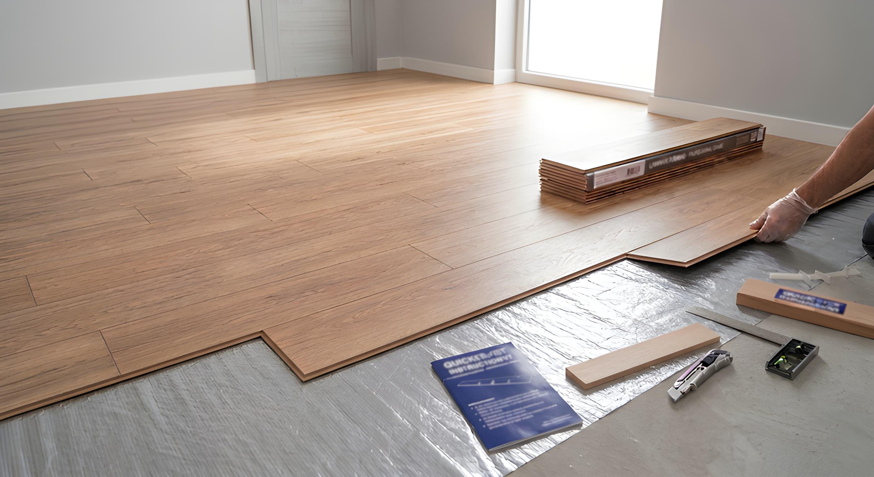 układanie paneli w pokoju